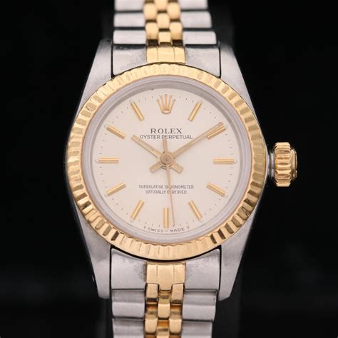 rolex oyster perpetual steel & 18k white gold 1005|Rolex Oyster Perpetual goldsmiths.